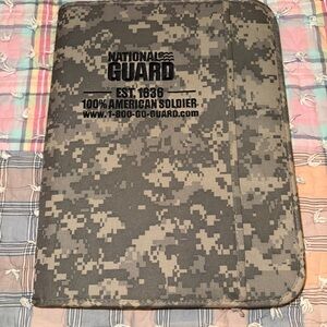 National Guard Camouflage Notebook Case Tablet. (BT 1)